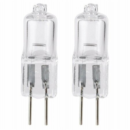 COMPETENCIA 12V 10W 110-130 Lumens G4 T3 JC Halogen Bulb with 2000H Clear, 2PK CO3244242